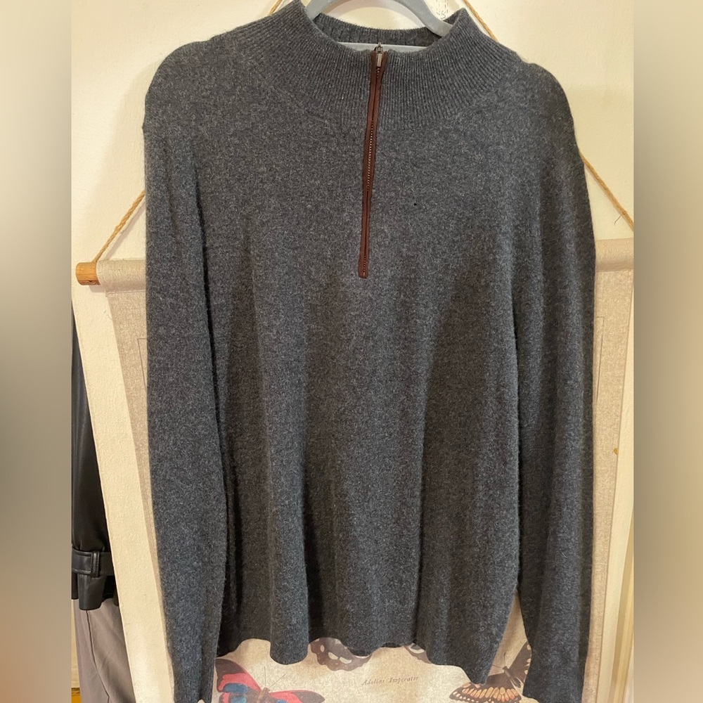 MAGASCHONI Cashmere Zip Up Sweater Men’s Size XL